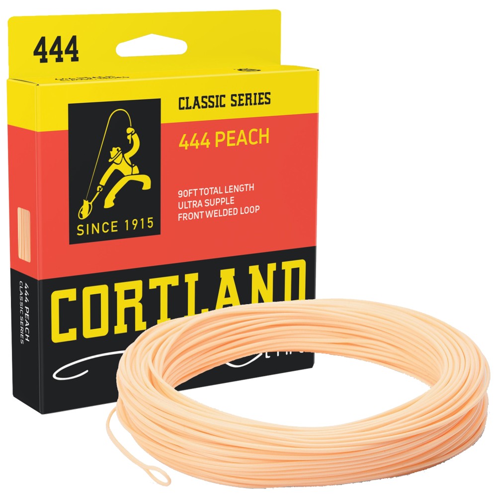 Soie De Pêche à La Mouche Cortland 444 DT6F – Vintage 1967 – Peach – USA